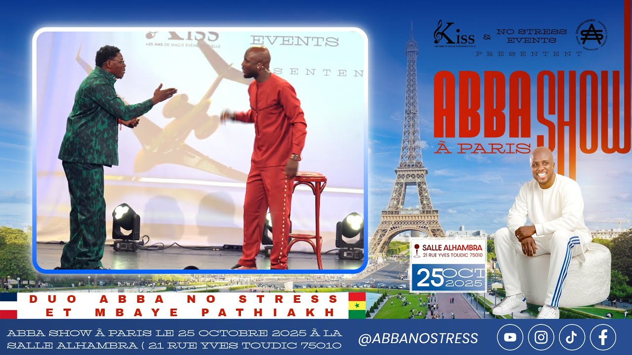 ABBA SHOW PARIS &ndash; DUO ABBA NO STRESS ET MBAYE PATHIAKH