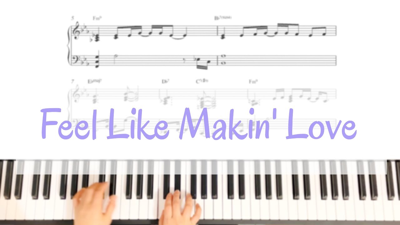 Feel Like Makin' Love  - Neo -Soul Jazz solo piano arrangement