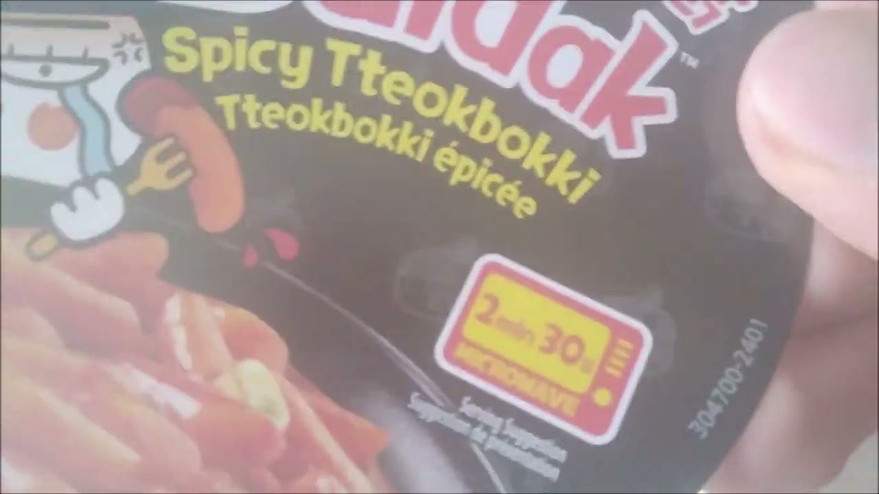 Buldak Spicy Tteokbokki Test