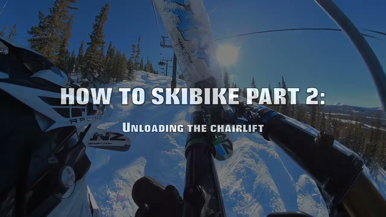 How To Skibike Step 2--Unloading the chairlift