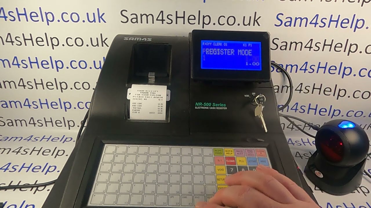 Paper Saving Function Sam4S NR-510FB NR-520FB Cash Registers
