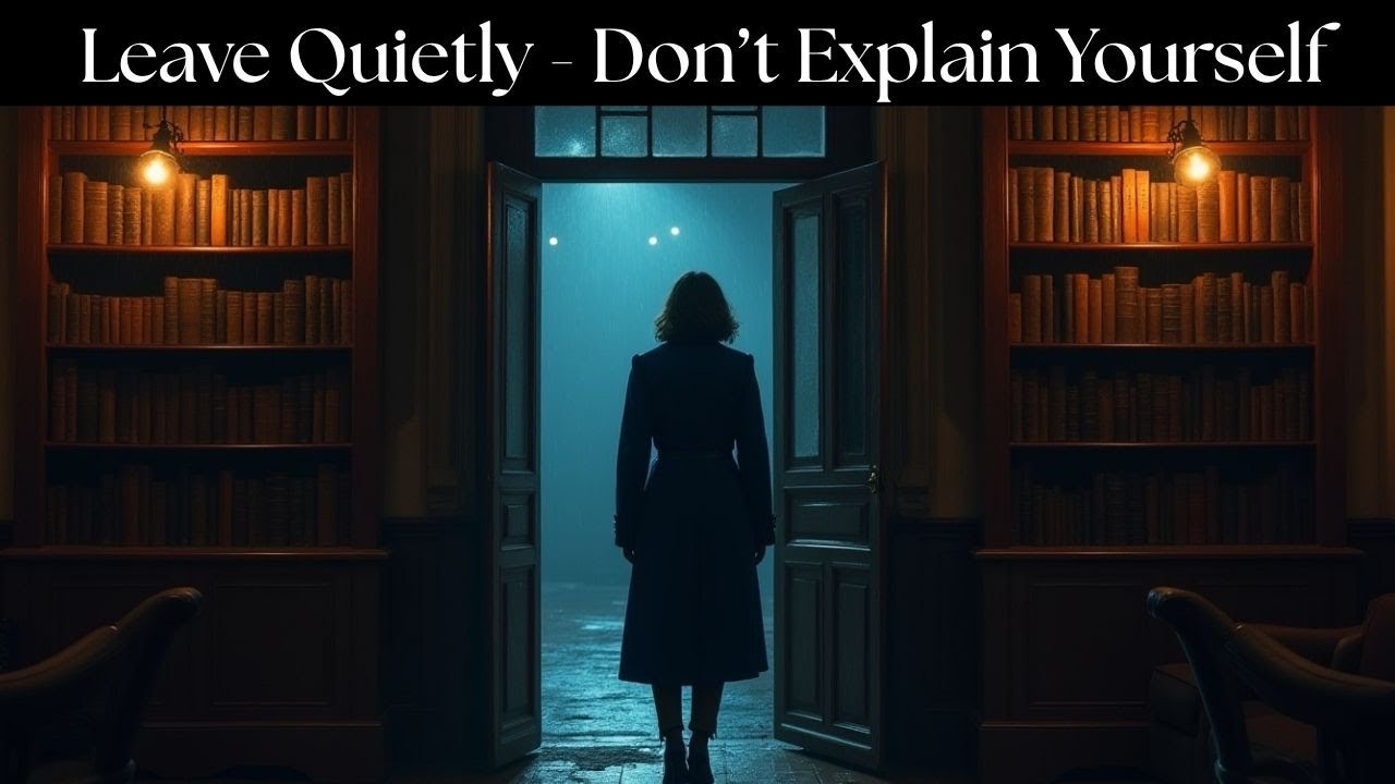 Leave Quietly. Let Silence Speak for You