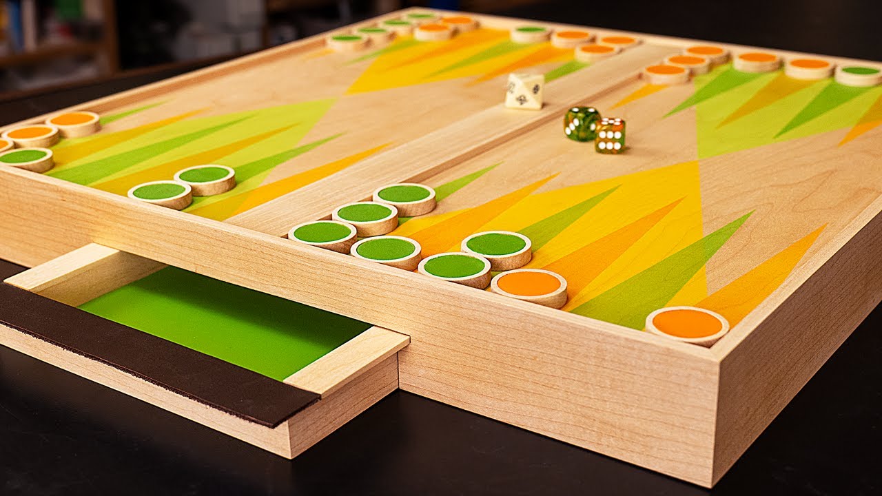 I almost lost my mind making this | Backgammon board