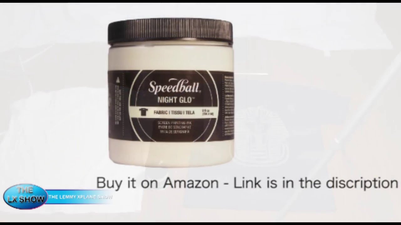 Testing speedball glow in the dark silk screen printing ink.T-shirt screen printing
