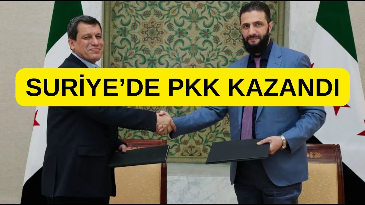 SDG istediği ne varsa aldı. Suriye'de resim çok net artık. PKK resmen sınır komşumuz oluyor.