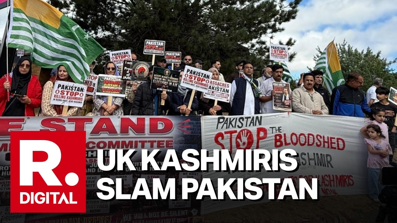 British Kashmiris Stage Rage Protest in Bradford Over PoJK Crackdown & Killings