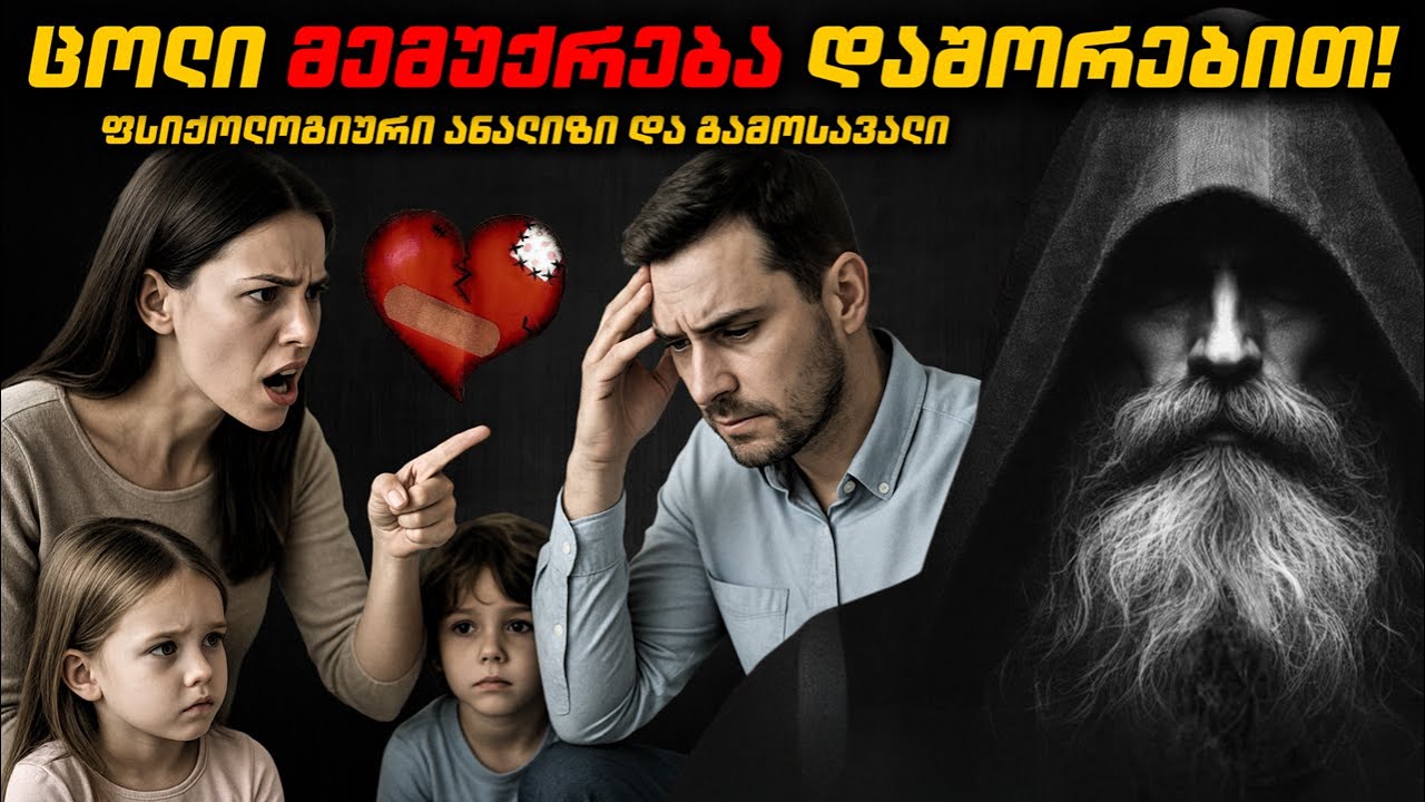თუ ცოლს ერთი სიტყვა მაინც წამოცდა დაშორებაზე.. ფსიქოლოგის რჩევები!