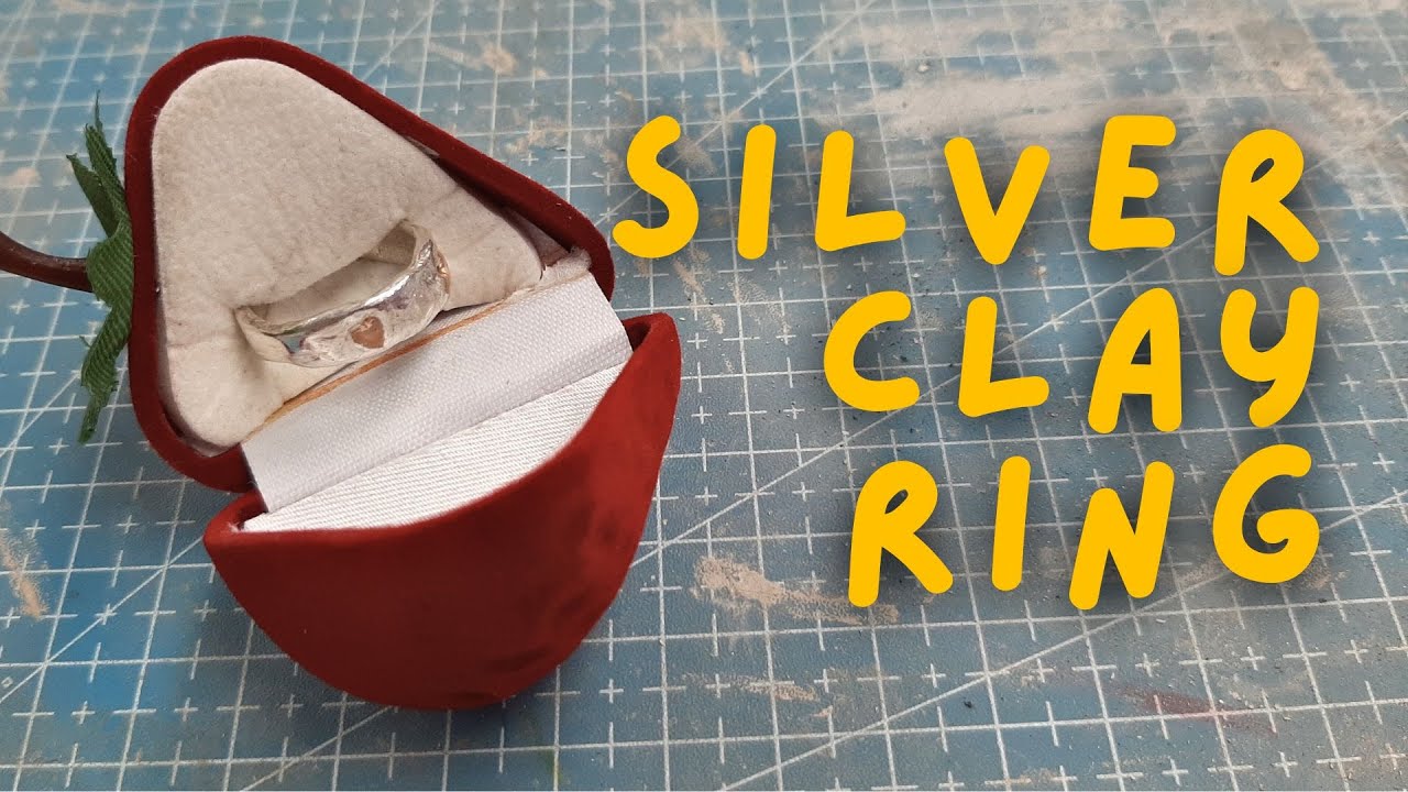 turning clay into a custom silver ring