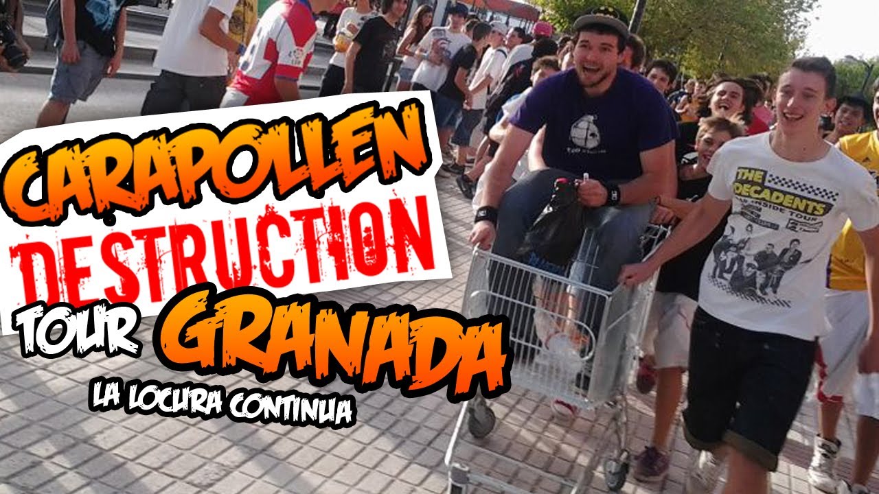 Carapollen Destruction Tour | Granada | Putadas y Fiesta Con Mangel, Rubius y Cheeto