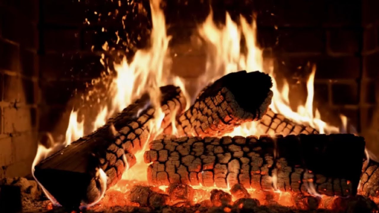 Crackling Fireplace Ambience  Relaxing Fire Sounds (3 Hours)