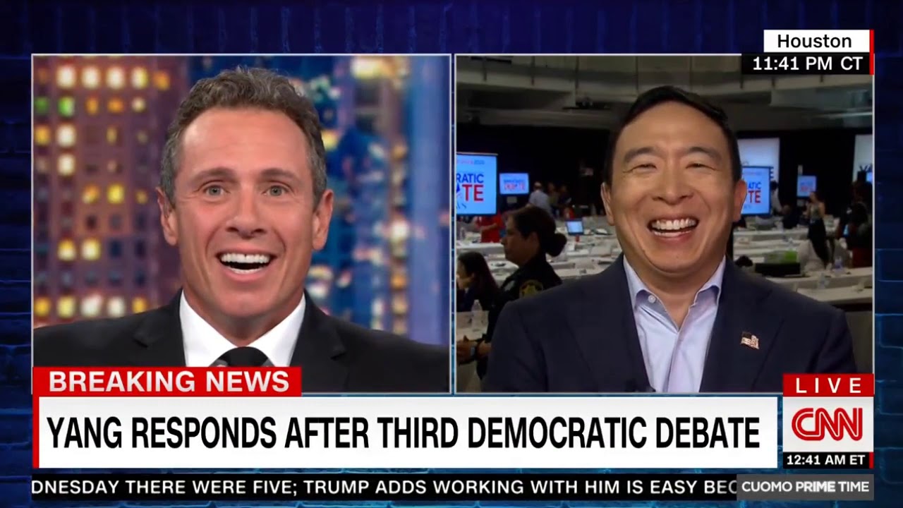 Post-Debate 3 - CNN with Chris Cuomo - Andrew Yang