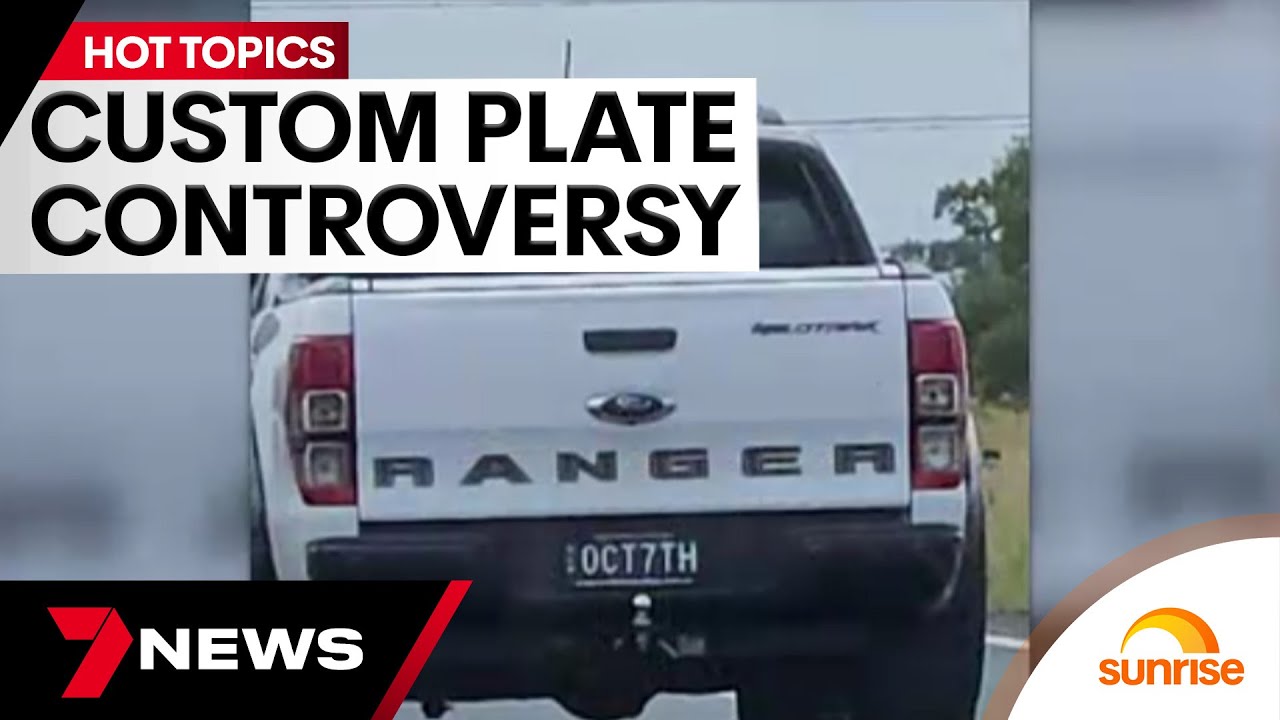 Should custom number plates be banned? Even if there's a good meaning behind them | 7 News Australia