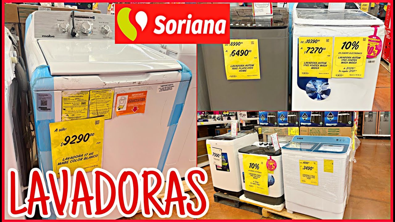 LAVADORAS CON DESCUENTO 😱 EN SORIANA ❤️‼️ JULIO MÁS REGALADO QUE NUNCA 🤑