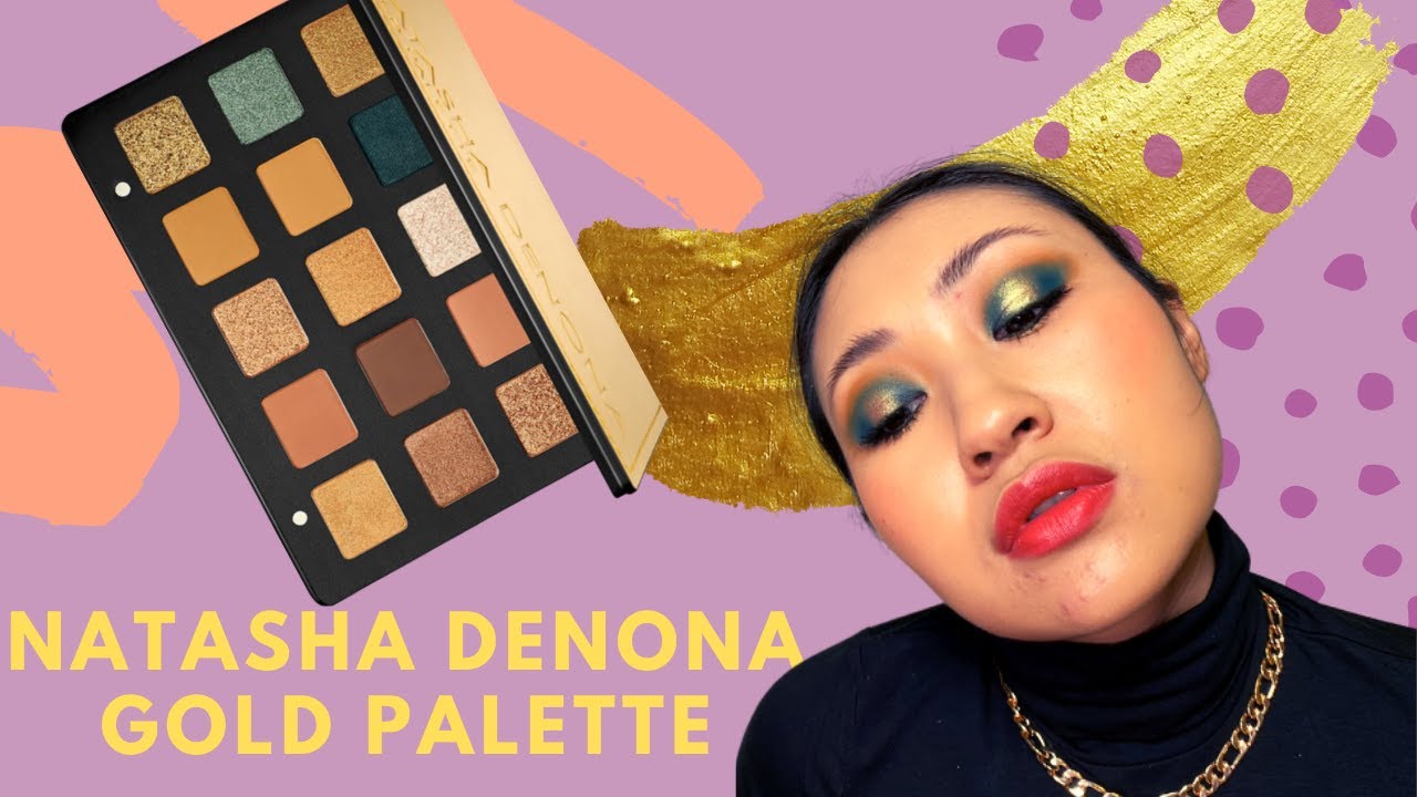 палетка теней NATASHA DENONA GOLD. Первое впечатление, макияж и сравнительные свотчи