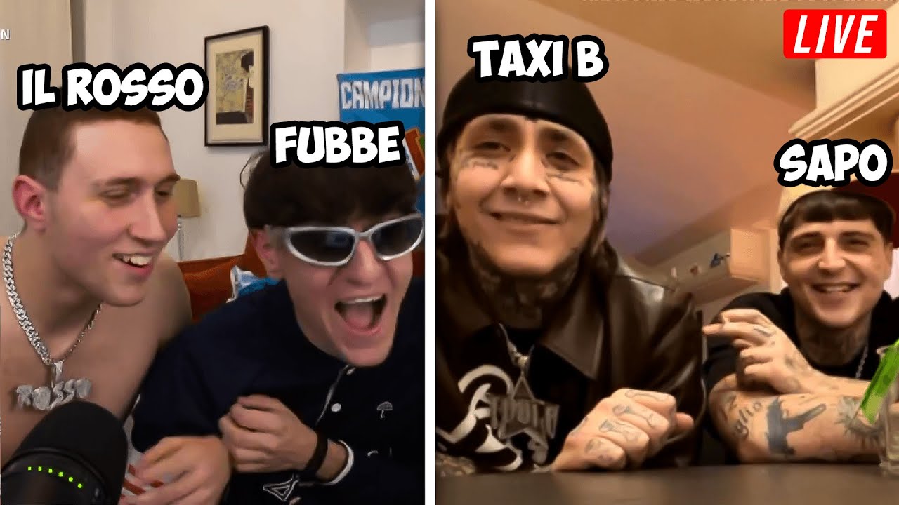 Taxi B & Sapo Bully Ospiti In Live Dal Rosso & Fubbe!