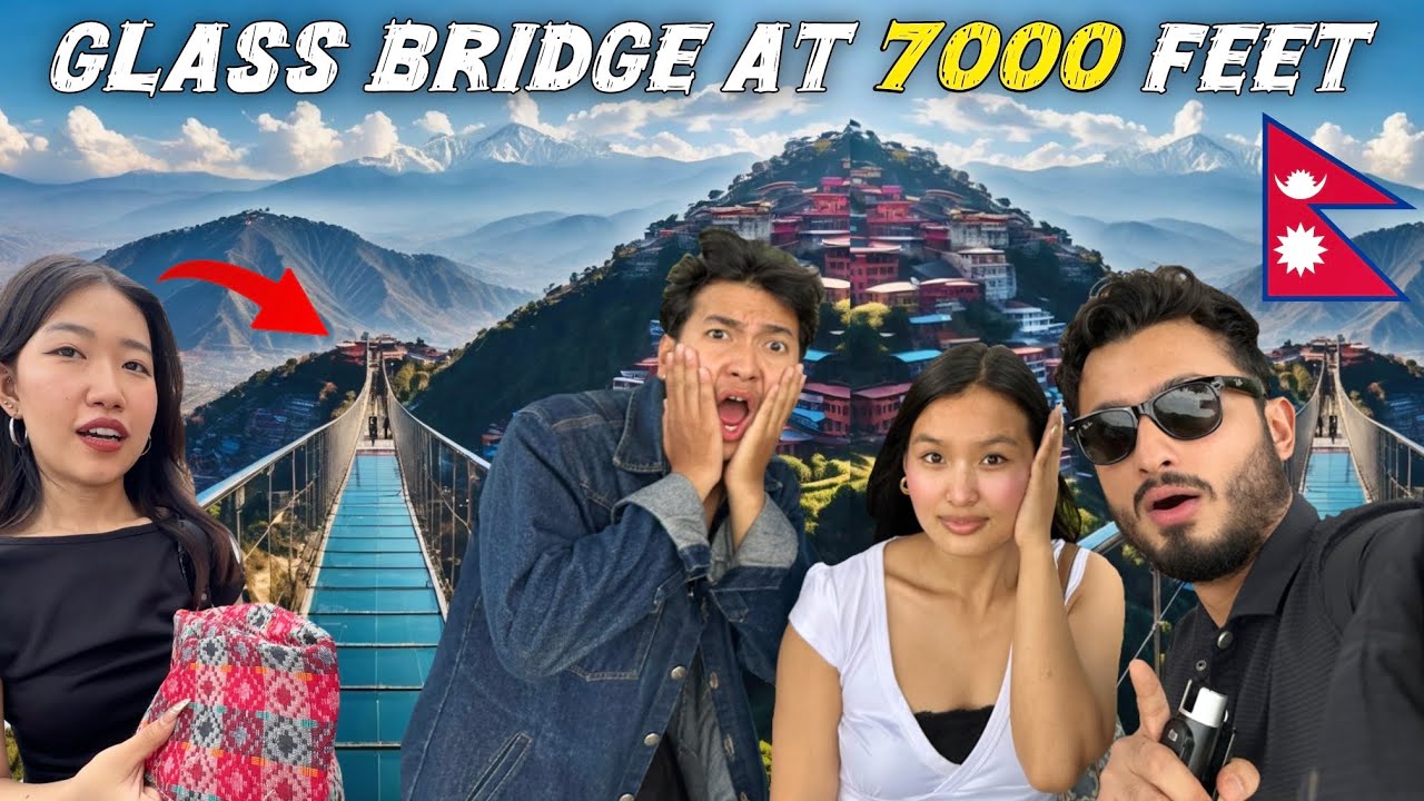 Secret Glass Bridge in Nepal 🇳🇵😱