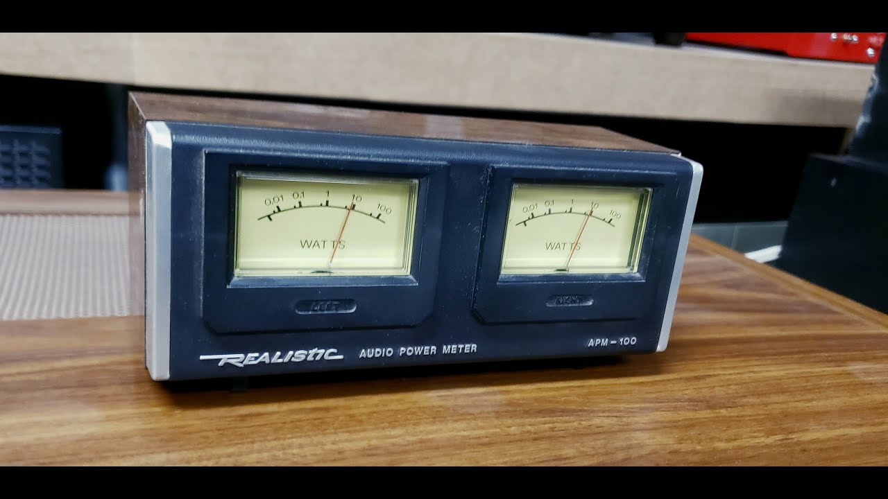 Realistic APM-100 Stereo Audio Power VU Meter - Quick Demo
