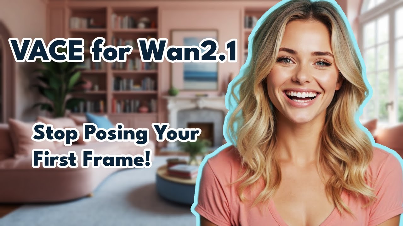 VACE + Wan2.1: управляйте видео ИИ с помощью референсных изображений! (Поза не требуется, как в K...