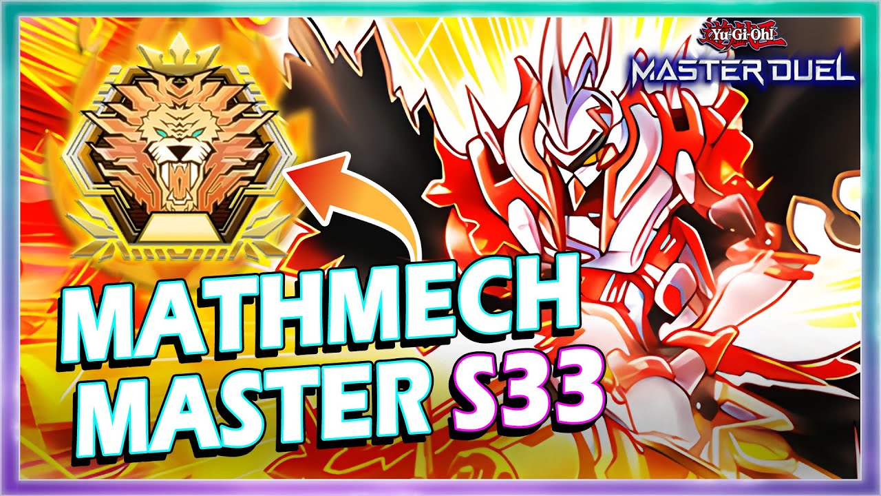 MATHMECH MASTER RANK IN SEASON 33 IN YUGIOH MASTER DUEL