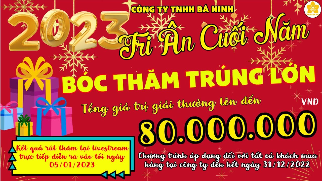 TRI &Acirc;N CUỐI NĂM, B&Oacute;C THĂM TR&Uacute;NG LỚN C&Ugrave;NG HOA LAN 4U / Hoa Lan 4U