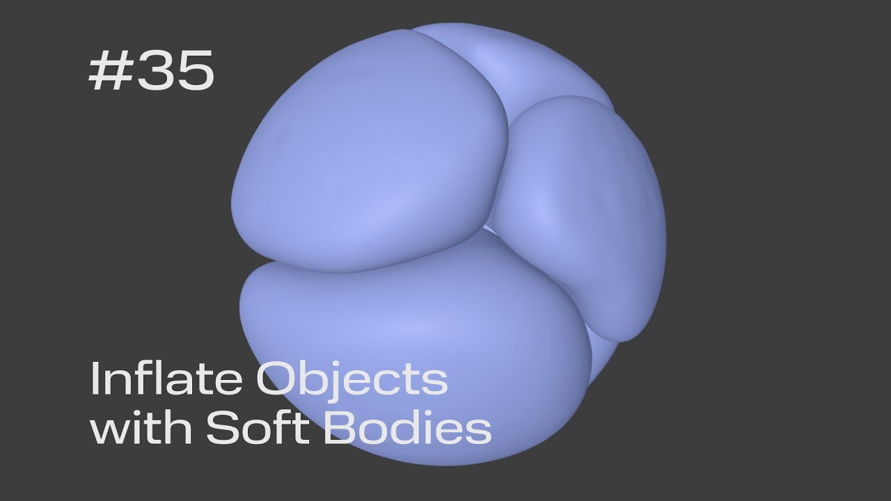 Cinema 4D Quick Tip #35 - Inflate Objects with Soft Bodies (Project File on Patreon)