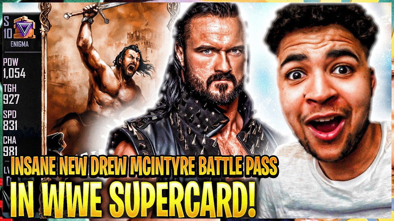 INSANE NEW DREW MCINTYRE BATTLE PASS AVAILABLE NOW IN WWE SUPERCARD!