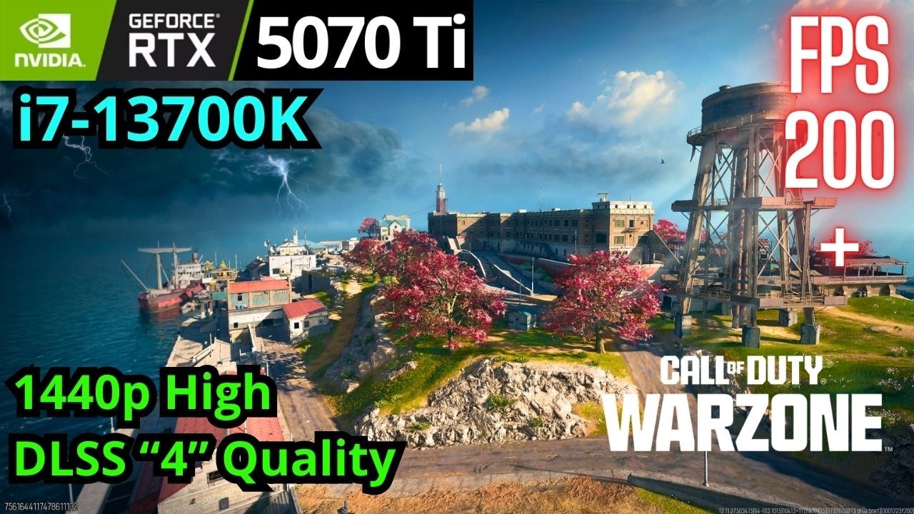 Warzone RTX 5070 Ti + i7-13700K, 1440p High, NEW Summer Rebirth Island