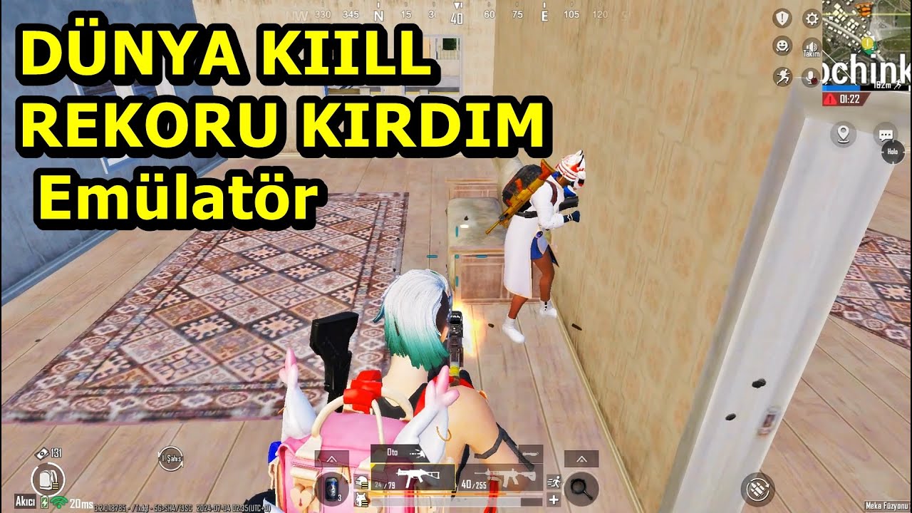 DÜNYA KIILL REKORU KIRDIM !  BATUR GAME SOLO VS SQUAD PUBG MOBİLE