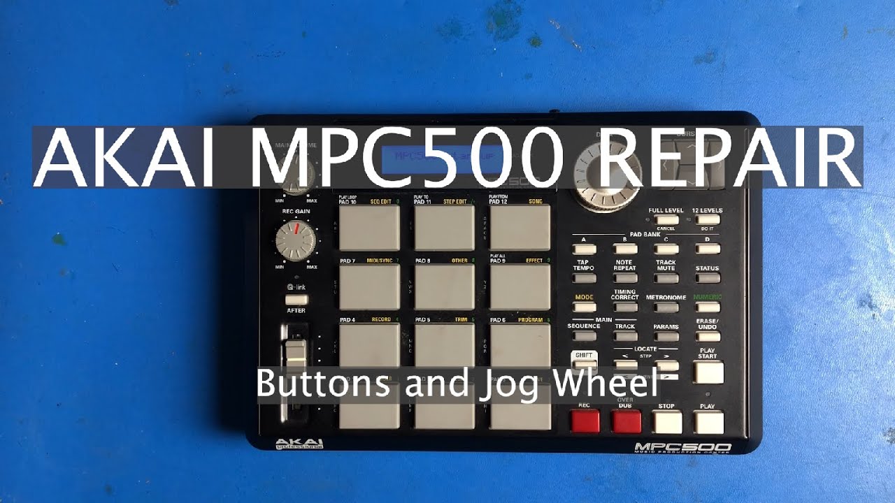AKAI MPC500 Repair: Buttons and Jogwheel