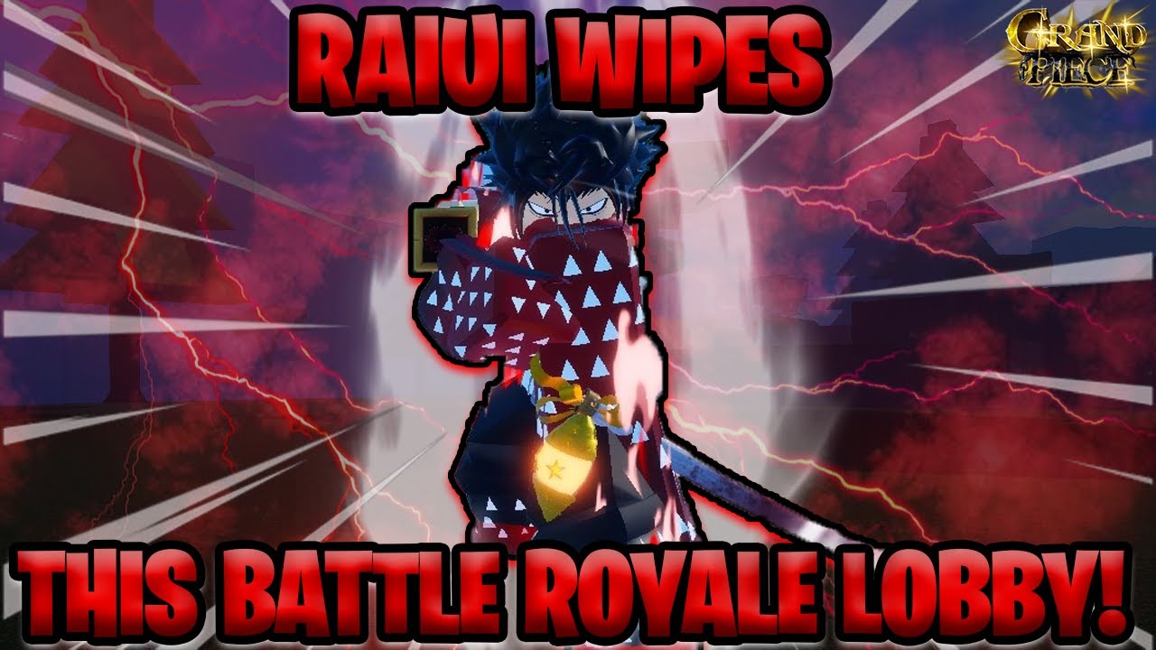 [GPO] THIS UNDERRATED SWORD WIPES THIS BATTLE ROYALE LOBBY! (RAIUI)