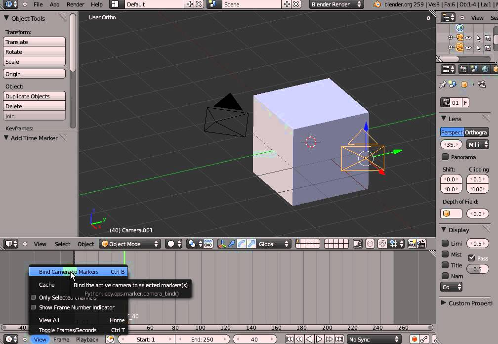 TUTORIAL MUDAN&Ccedil;A DE C&Acirc;MERA NO BLENDER 3D
