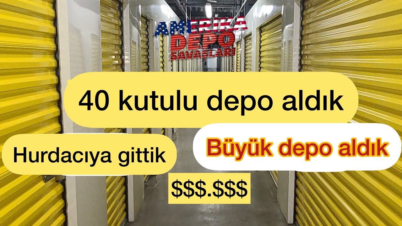40 kutulu depo / büyük bir depo aldık / çekiliş var kaçırmayın