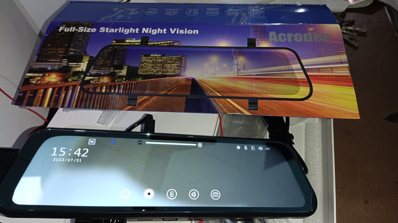 Merekam kejadian pada saat berkendara pakai Dashcam Mobil Acorder Night Vision Full HD 10