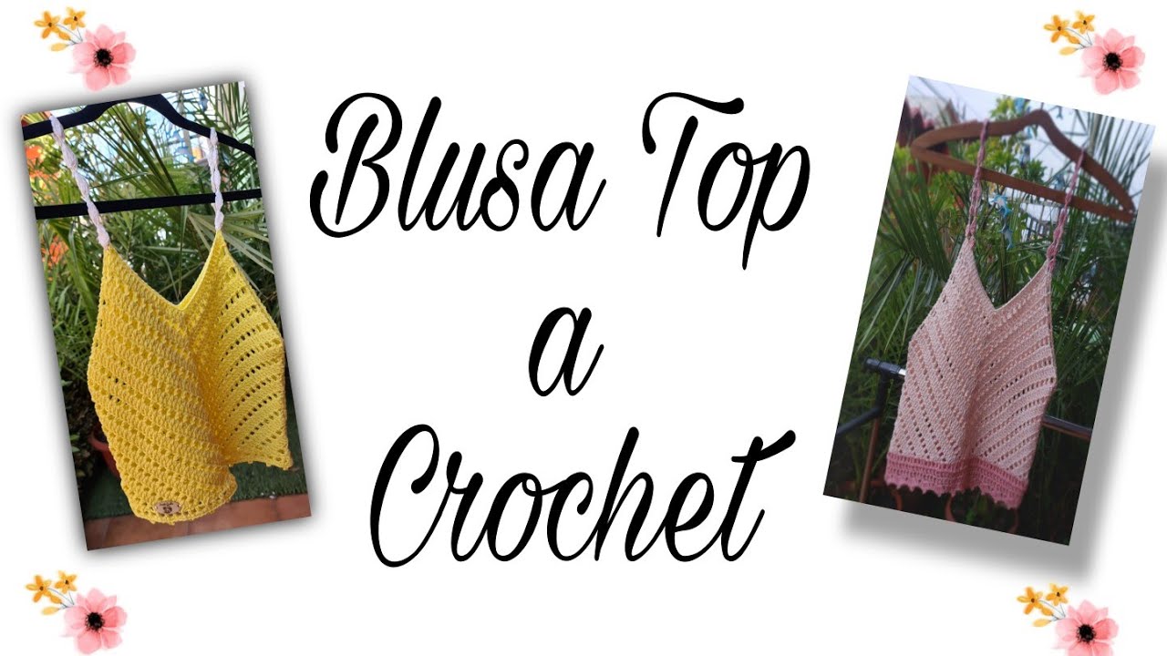 Blusa Top a Crochet paso a pasó..