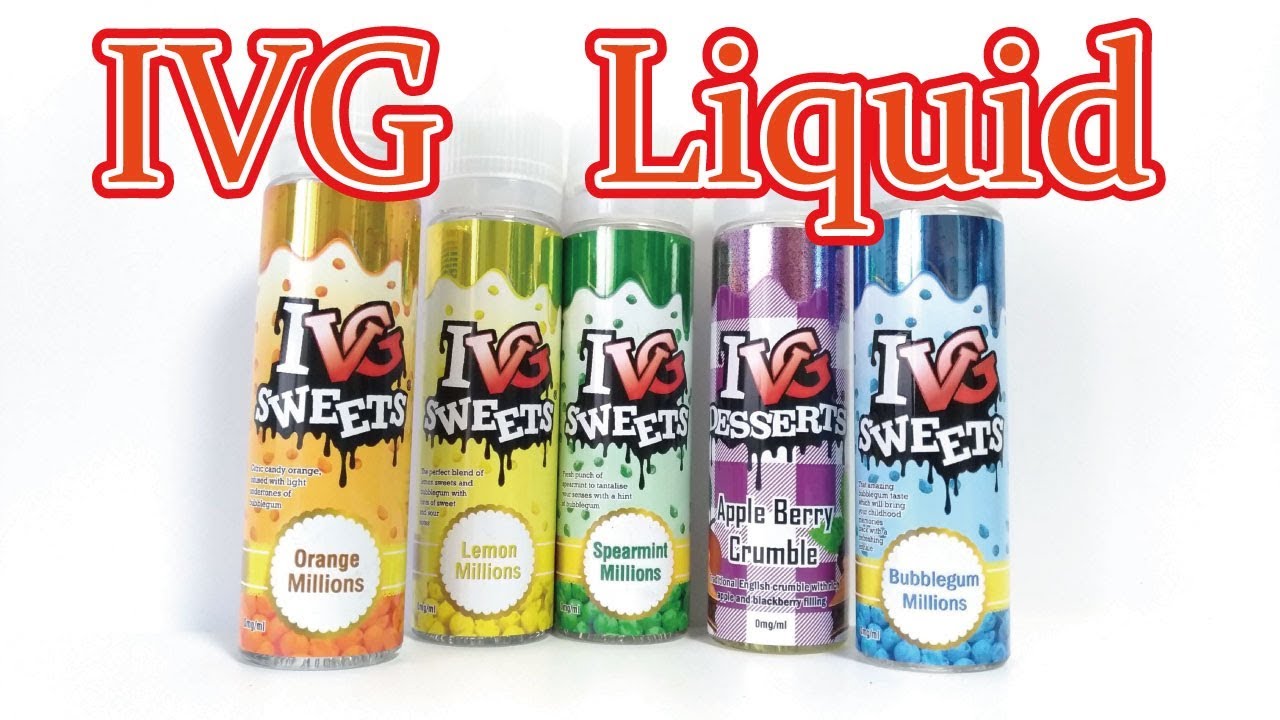 【リキッド】IVG Liquid from UK～カラフルな夏向けパッケージ？！【電子タバコ】リキッドレビュー