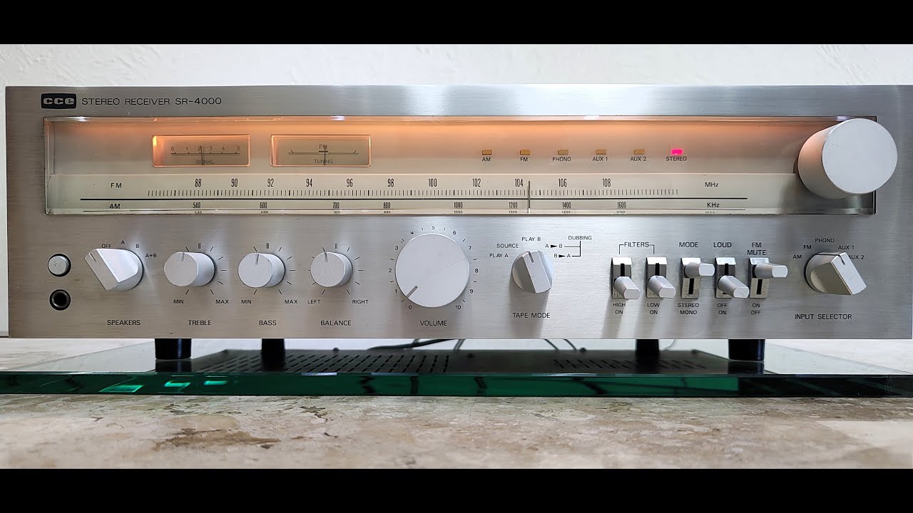 CCE SR 4000 Receiver Made in Brazil, Kenwood partnership in the 1980s.