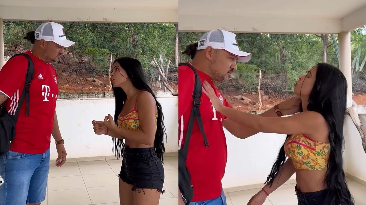 VANESSA FLAGRA CHARLLES SAINDO SOZINHO E DIZ QUE É CACHORRO