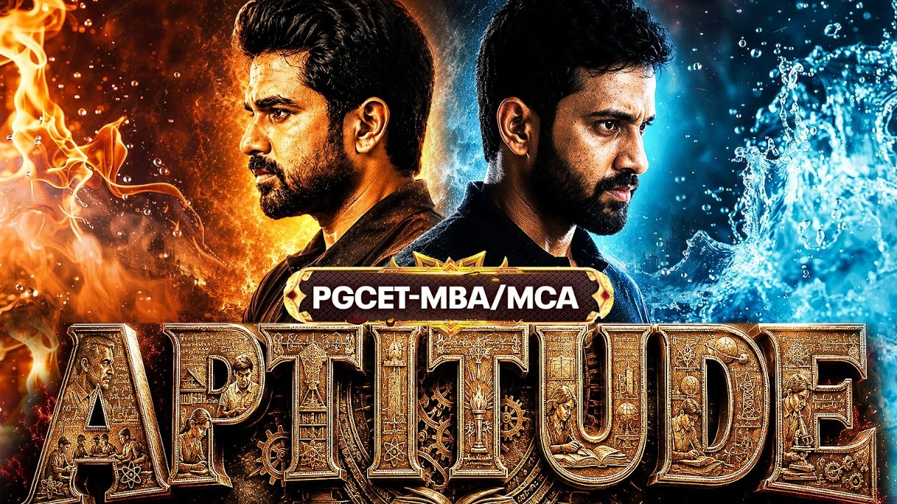 Aptitude -SURE SHOT🔥| PGCET MBA-MCA 2026 | | PGCET MBA| PGCET MCA #pgcet2026