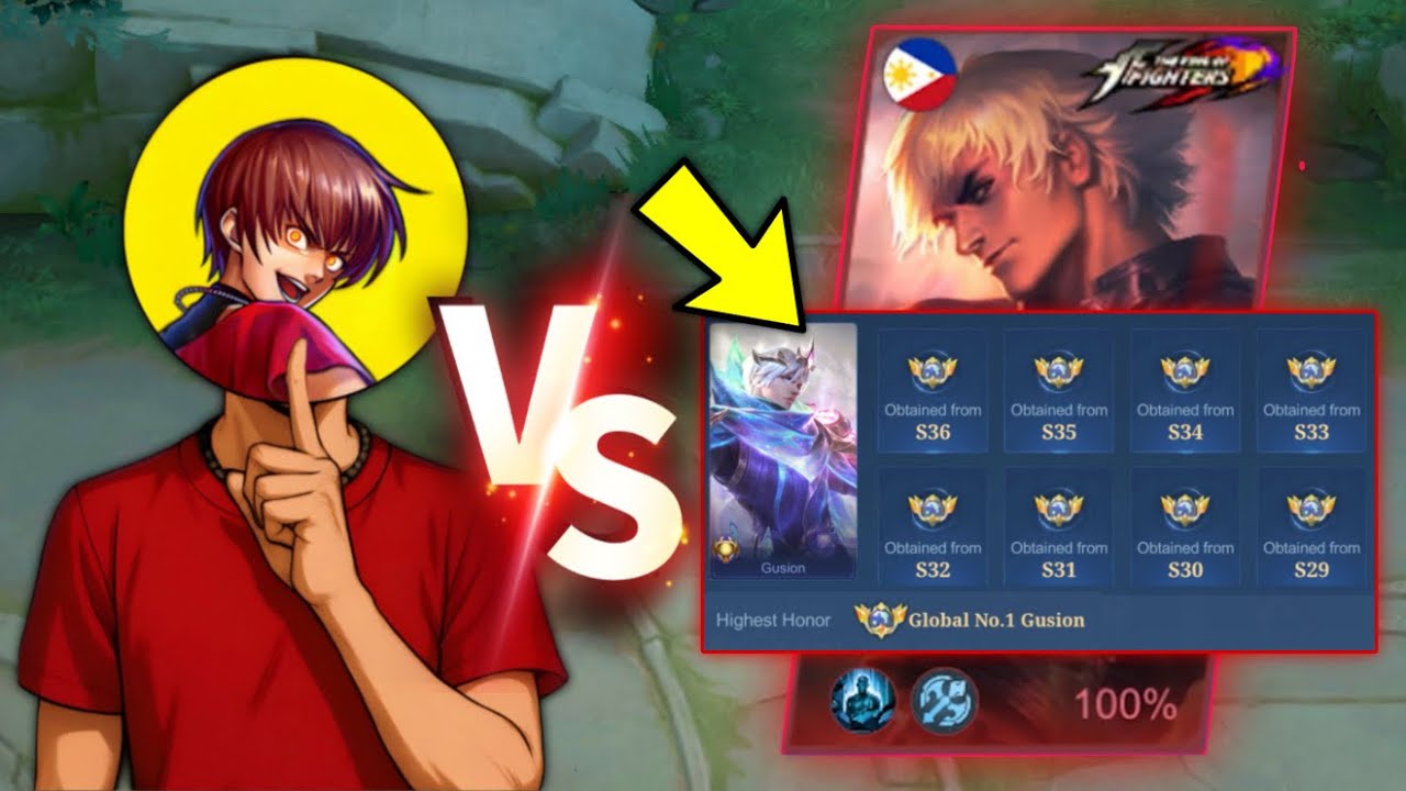 DYR vs THE STRONGEST GUSION USER IN THE WORLD? (Top 1 Global Gusion) - MLBB