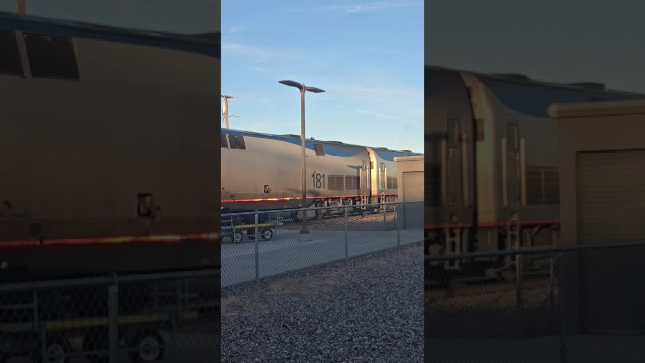 Amtrak Sunset Limited #2 arriving at Maricopa, Arizona