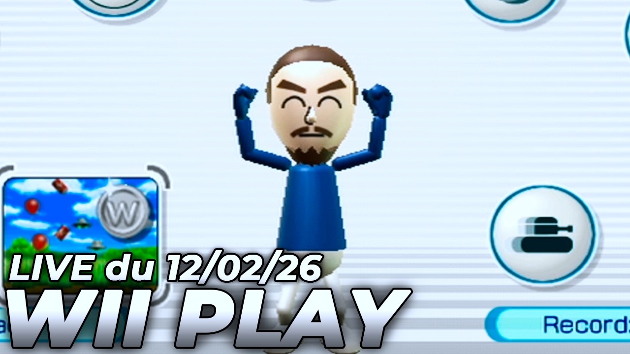 VOD ▶ 2 ans après je retente les PLATINES de Wii PLAY - Live du 12/02/2026