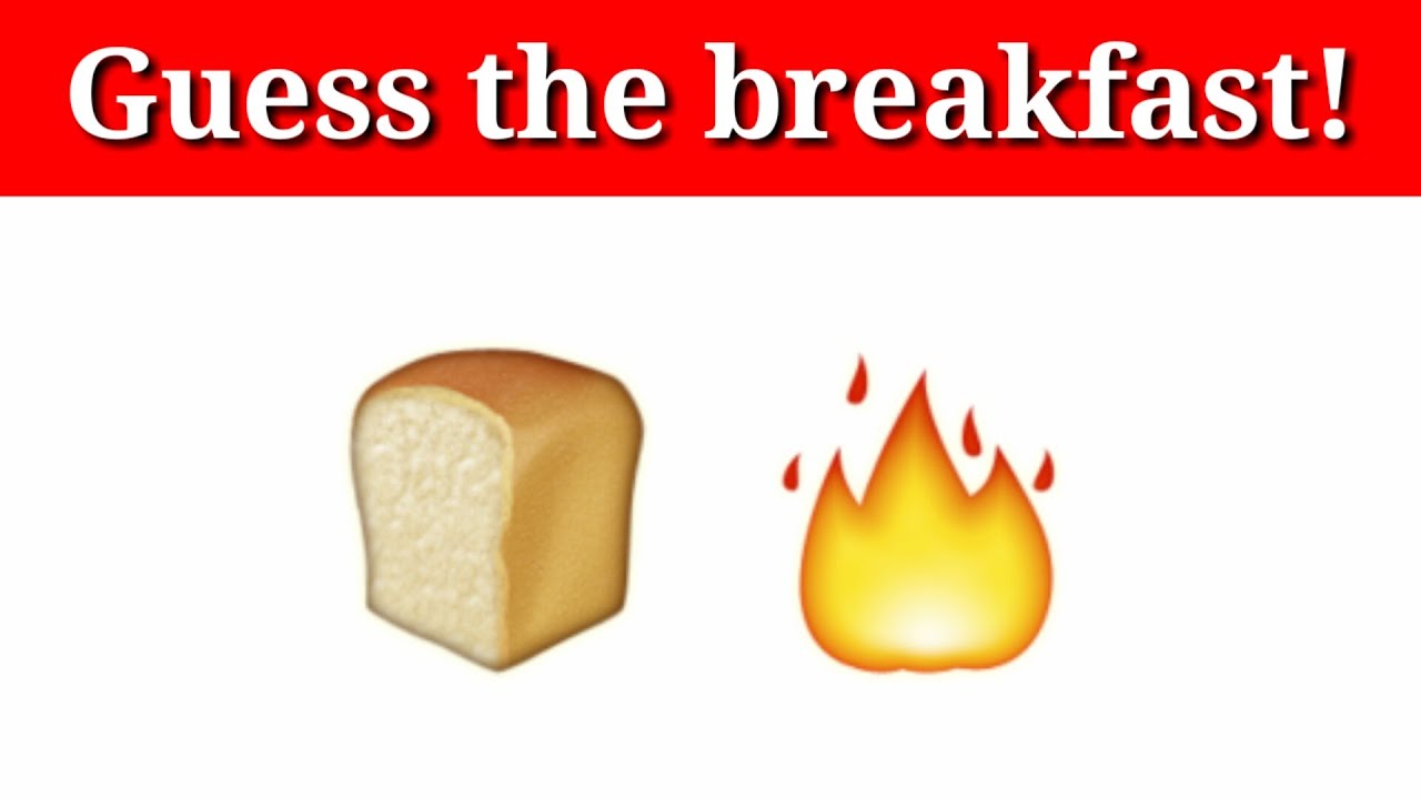 Can you guess the breakfast by emoji? |Emoji Quiz| Awesome emoji challenges and quizzes!