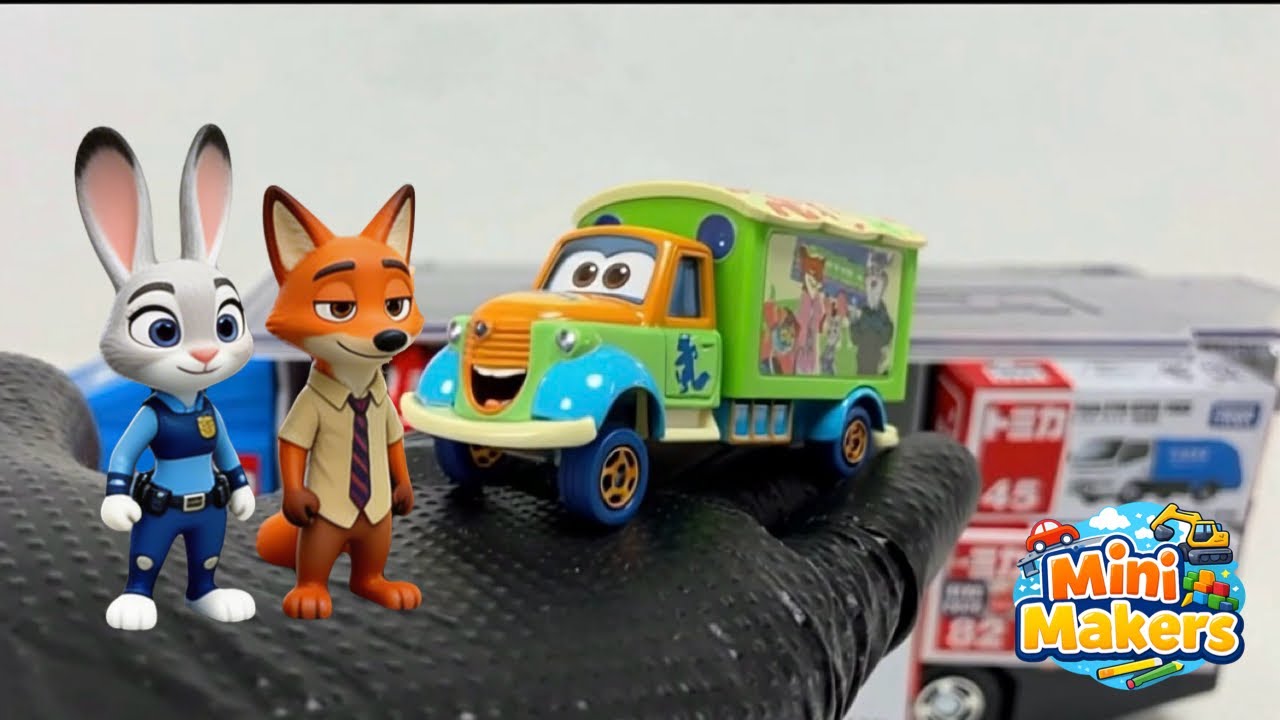 トミカ☆くるまのおもちゃを開封して走行テスト&コンボイ収納！Toy Car Unboxing! Test Drive & Convoy Truck Carrier!