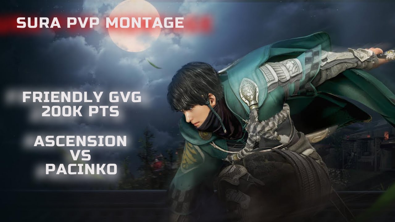 Sura Guild War PVP Montage | Ascension VS Pacinko 200K Pts | Black Desert Mobile Global
