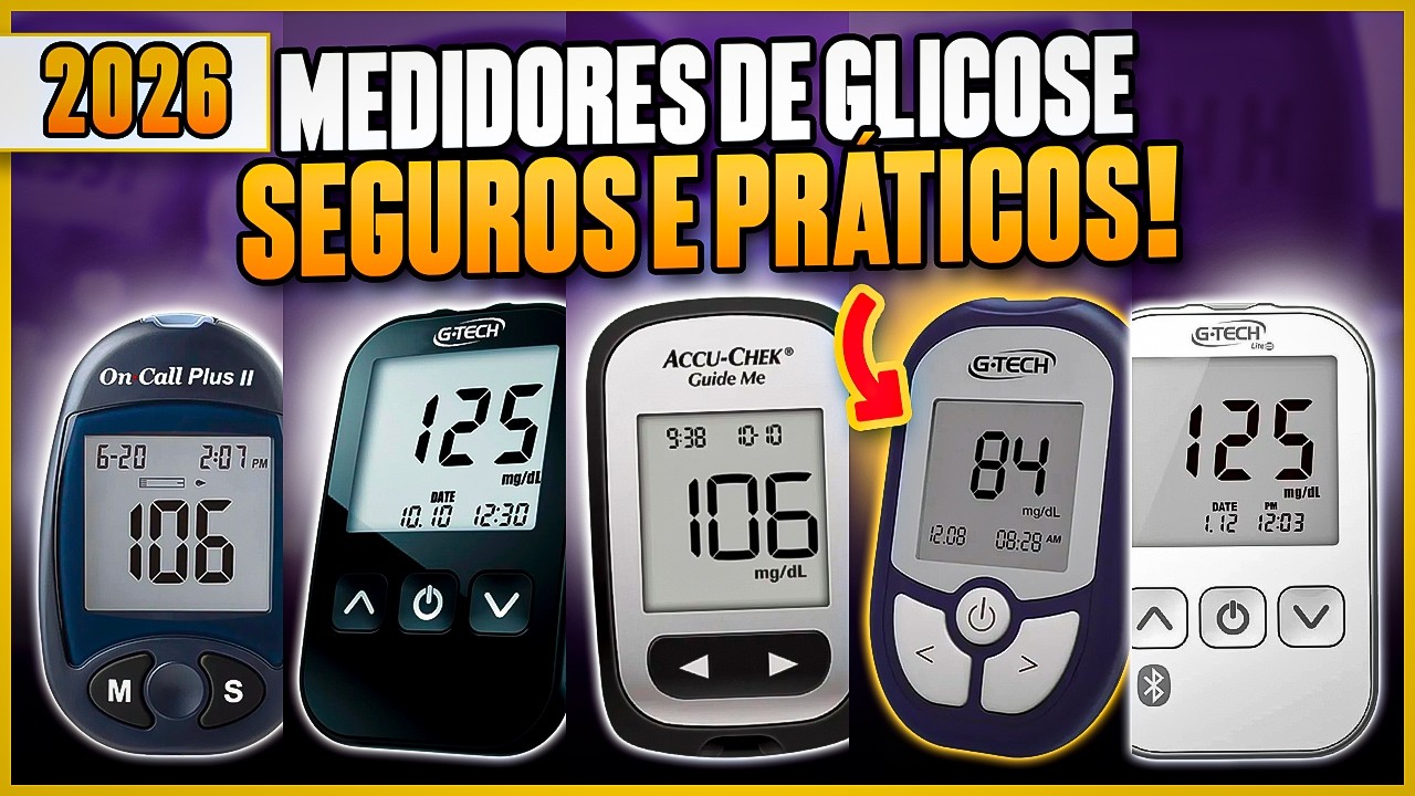 Qual MEDIDOR DE GLICOSE Comprar em 2025? 5 MELHORES MEDIDORES DE GLICEMIA Bons e Baratos!