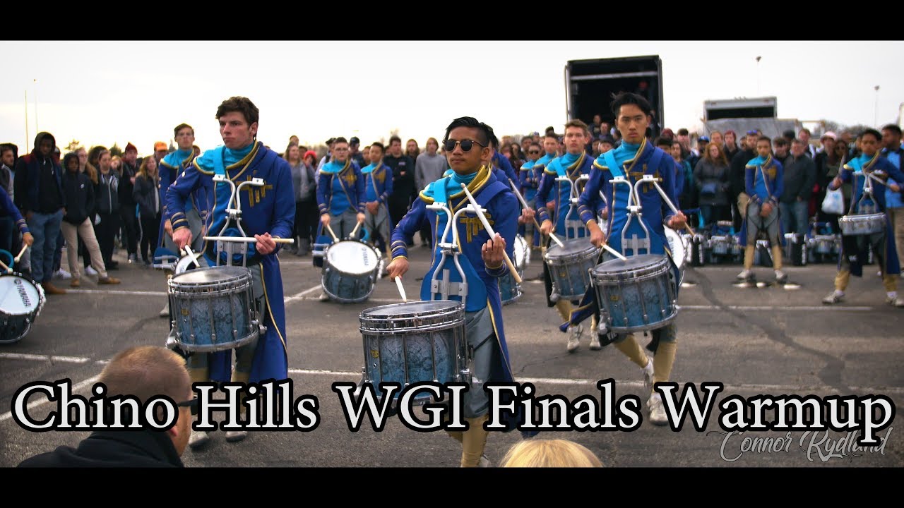 Chino Hills IMPRESSIVE 2018 WGI Finals Drumline Warmup (4K)