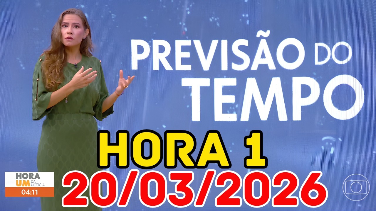 ALERTA DE GRANIZO: Sexta-feira de temporais fortes no Sudeste | Previsão do Tempo Hora 1 20/03