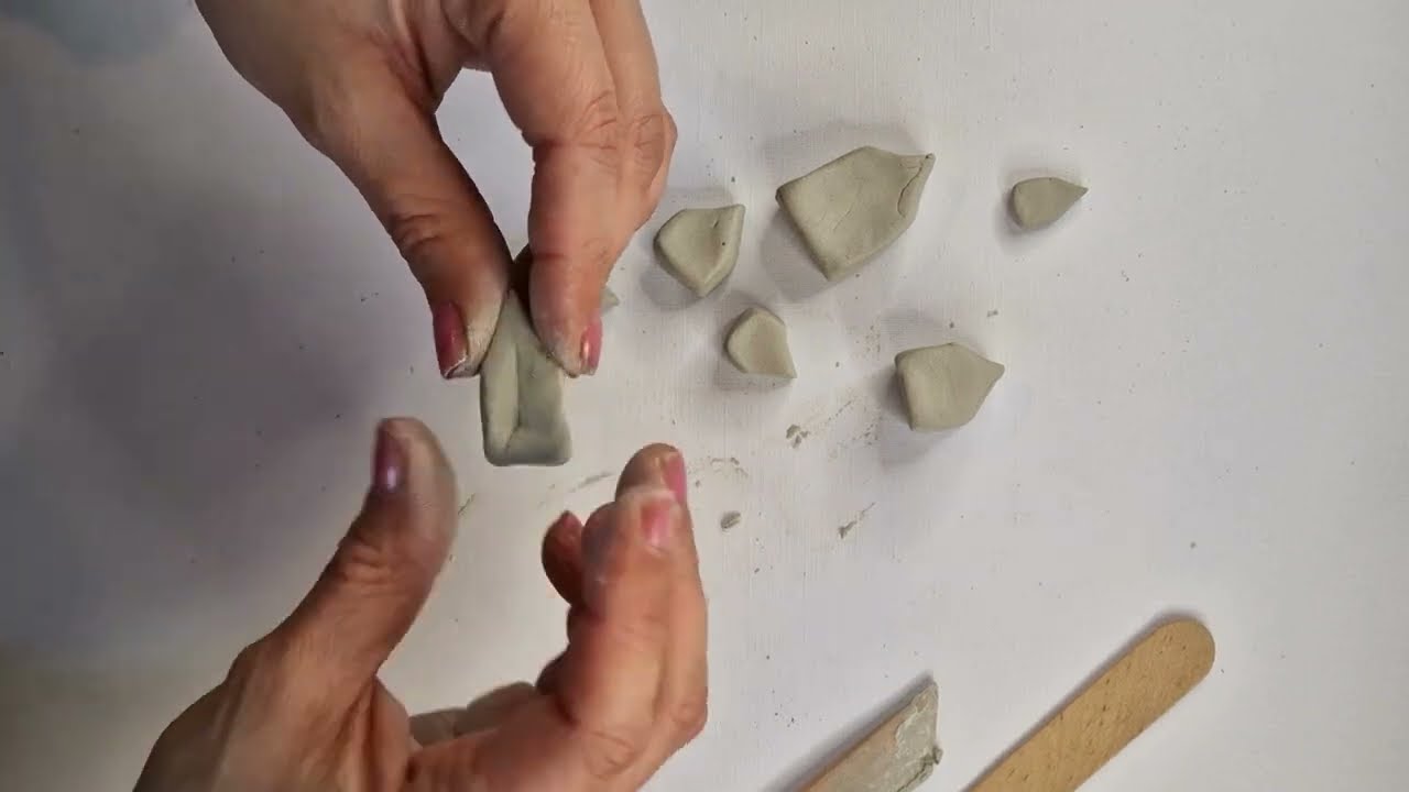 Air Dry Clay Houses DIY ✨ A Relaxing Calm Craft Tutorial