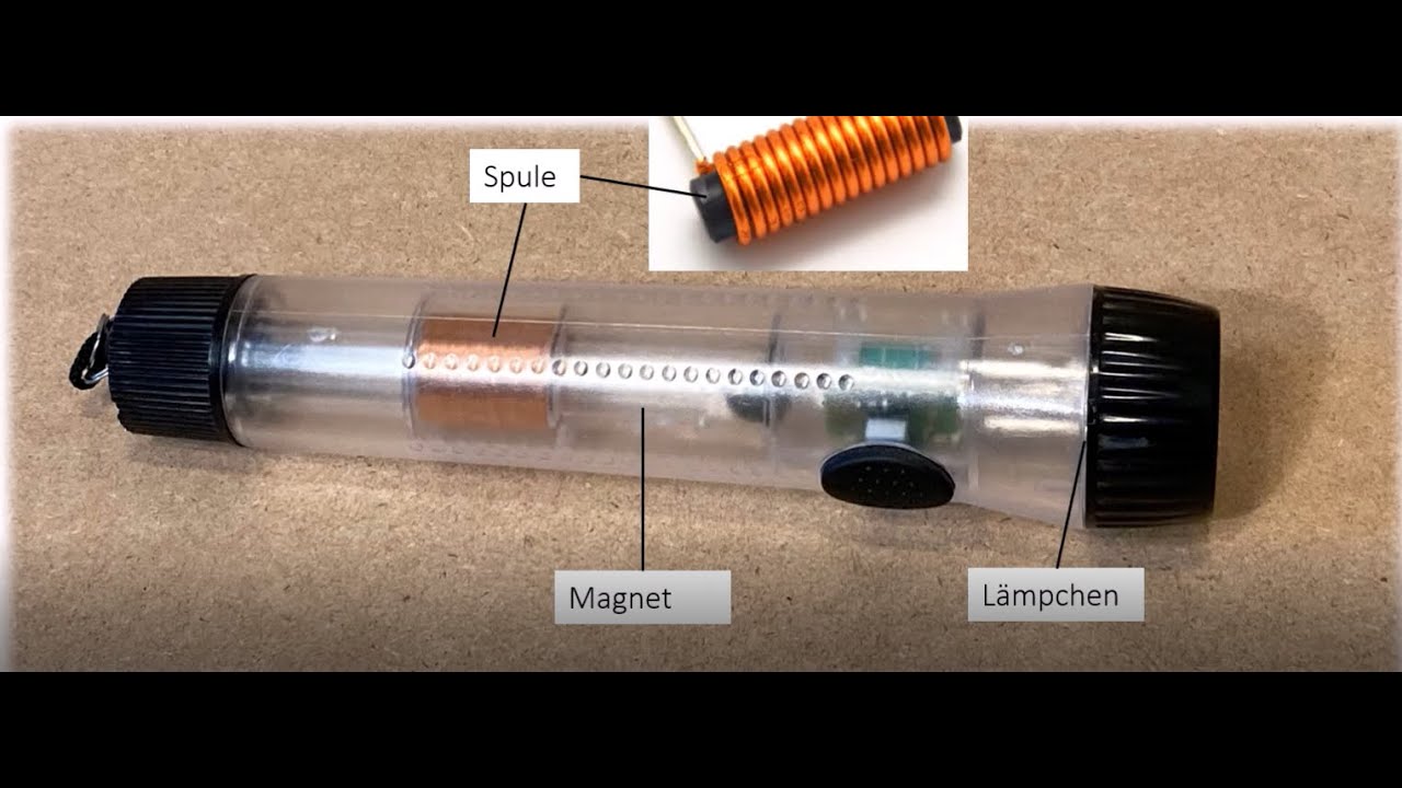 Wie funktioniert eine Schütteltaschenlampe? - Elektromagnetische Induktion