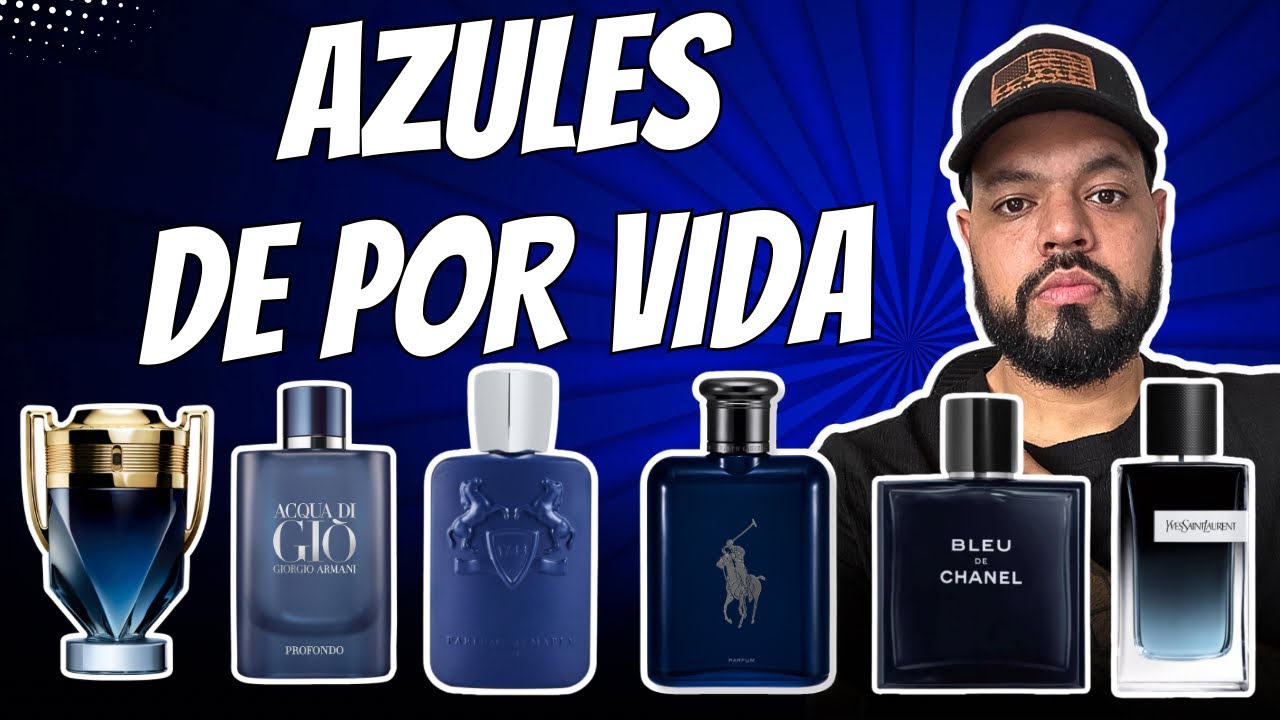 TOP PERFUMES AZULES MASCULINOS 2025 | FRAGANCIAS FRESCAS Y VERSATILES DE POR VIDA